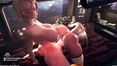 Futa Cerene and Clarice Space Fuck