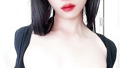 Asian CD Eva in Tight Black Skirt and Pantyhose - 2 image