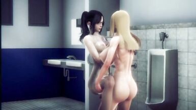 akimoto urumi fucks her teacher in pubblic bathroom - 6 image