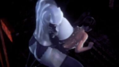 lady dimitrescu fucks lara croft - 1 image