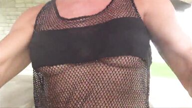 the slut leather shemale is a sissy - 10 image