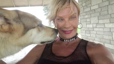 the slut leather shemale is a sissy