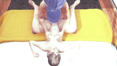 King Of Fighters XV Futa Leona fucks Mai after a hard workout - 9 image