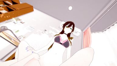 Futa and girl student anime/hentai after school workout! - 5 image