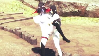 futa vampire fucks witch - 2 image