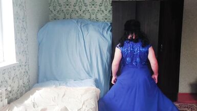 Blue Dress Crossdresser Sexy Slut Sissy Gay Boy Twink Big Butt Booty Ladyboy Femboy Shemale MTF LGBT - 13 image