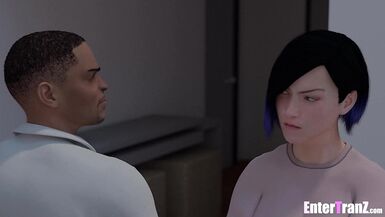 Freaky shemale agrees to let her stepfather fuck her to keep her secret - 2 image