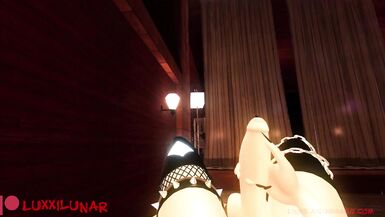 Femboy jacks off on bench in the rain to make himself wetter than he already is - 15 image