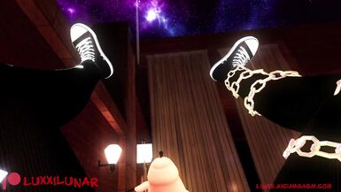 Femboy jacks off on bench in the rain to make himself wetter than he already is - 8 image