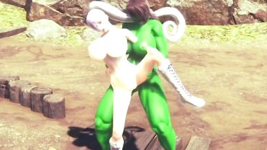 futa muscle orc fucks Riviera - 6 image