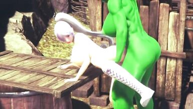 futa muscle orc fucks Riviera - 8 image