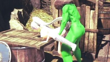 futa muscle orc fucks Riviera - 9 image