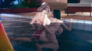 futa in swimsuit fucks mina - 12 image