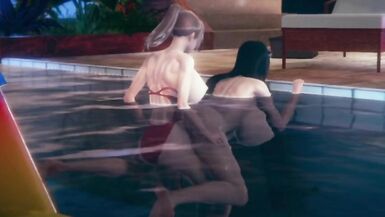 futa in swimsuit fucks mina - 13 image