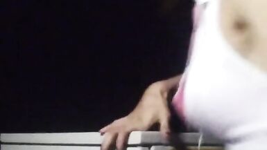 Trans school girl takes 21 inch dildo - 3 image