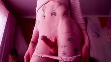 hard femboy edges and cums - 12 image