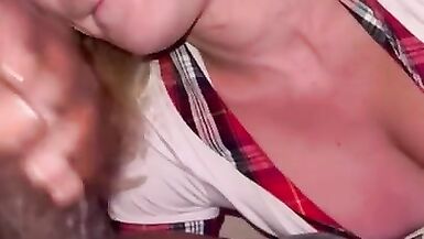 Love sucking the cum out of his big black cock! My master! - 14 image