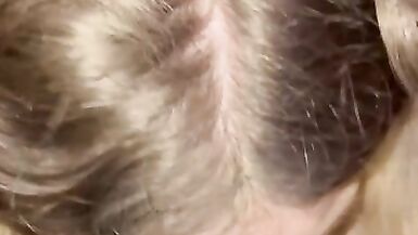 Love sucking the cum out of his big black cock! My master! - 2 image