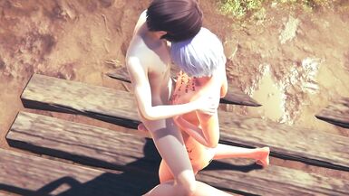 Yaoi Femboy - Shin Hardsex outside - 6 image