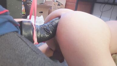 Doggystyle on Mr Hankeys Large Centaur Dildo - 7 image