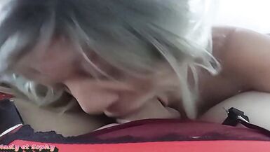 i climb on nady to fuck me then suck her and fuck my tits - 15 image