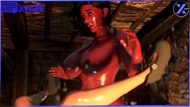 A inexperienced witch summoned a Demon with a Huge dick and he fucked her hard until he finished in her - 9 image