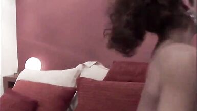 Thirsty tranny is doing everything to make him cum - 6 image