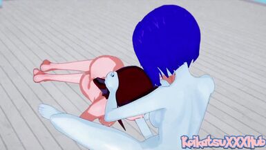 Team building exercises | Futa Raven fucks Starfire Koikatsu Hentai - 15 image