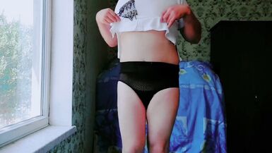 Big Butt Sexy Underpants Sissy Crossdresser White Slut Lady Boy Gay Twink MTF LGBTQ Fem Boy Shemale - 2 image