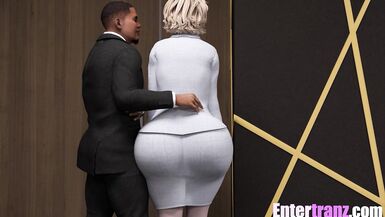 BBC's destroy tight trans asshole and throat - 2 image