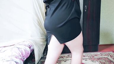 Party Mini Dress Sissy White Body Big Ass Big Butt Booty Crossdresser Femboy Lady boy Gay MTF LGBTQ - 4 image