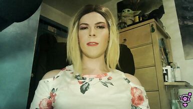 Close up PoV Trans Cumshot & Dick Slapping - Jessica Bloom - 2 image