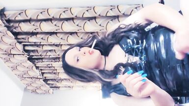 Official Kylie Wearing Latex & Smoking Sexy 120s - 6 image