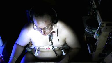 nipple torture pain bondage porn makes me cum in chains - 11 image