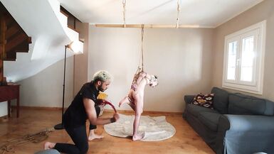 Using my trans rope bunny's troath - 11 image