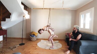 Using my trans rope bunny's troath - 9 image