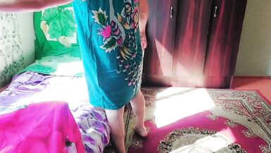 Green Sexy Mini House Dress Shemale Big Butt Sissy Trap Big Ass Tranny Booty Crossdresser Lady Boy Femboy Cute MTF