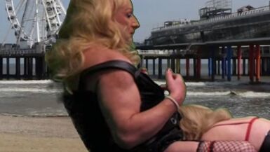 Marina Rides the Monkey Rocker fuck chair! - 1 image