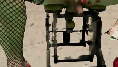 Marina Rides the Monkey Rocker fuck chair! - 7 image