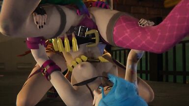 Lesbian Hentai JINX creampied by NEEKO FUTA TRANS FINGERING AND SQUIRTING with League of Legends - 7 image