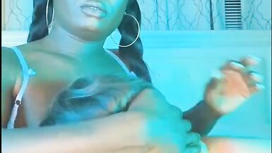 Tranny Fucks maintenance guy with her blk tranny dick - 5 image