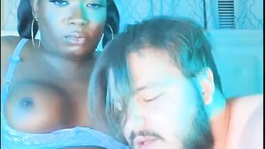 Tranny Fucks maintenance guy with her blk tranny dick - 8 image