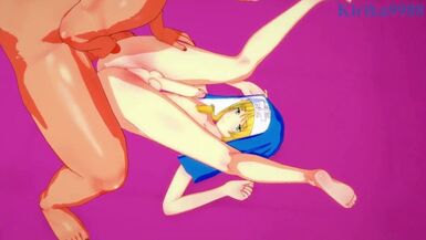 Bridget and the old man have intense anal sex in a secret room. - GUILTY GEAR XX Hentai - 1 image