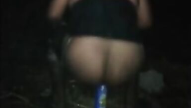 Elizabeth the satanic transvestite Peeuana prostitute in a midnight sexual satanic ritual tortures her own testicles and - 5 image