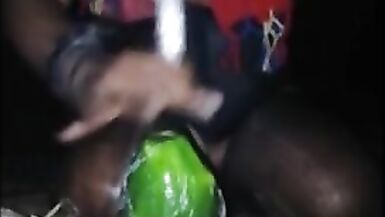 Elizabeth the satanic transvestite Peeuana prostitute in a midnight sexual satanic ritual tortures her own testicles and - 9 image