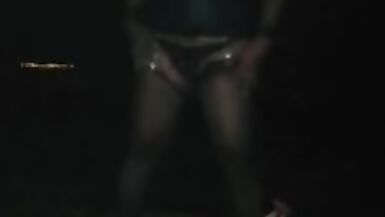 extreme transvestite stretches and hits his testicles in satanic night ritual, peruvian whore self inflicting genital pa - 2 image