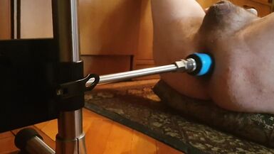 Shemale naked solo with fucking machine and jerk - 12 image