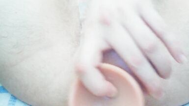 I creampied my both holes with big dildo - 11 image