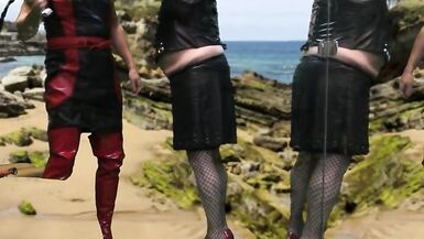 Mrs Samantha is spanking her slave Tgirl Marina - 3 image