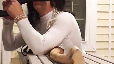 DeeDeeSlut69 Taking on a Horse Cock